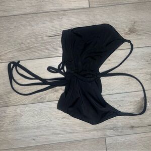 Black Strappy Bikini Top